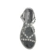 thumbnail image 3 of REACTION KENNETH COLE Womens Gray Jelly Embellished Strappy Dahlia Round Toe Buckle Slingback Sandal 10 M, 3 of 4