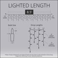 thumbnail image 4 of Kringle Traditions 8.5 ft 150 Clear Icicle Lights - Indoor/Outdoor House Lights for Christmas, Incandescent Outdoor String Icicle Lights Christmas House Outdoor Lights, White Wire, 4 of 9