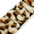 thumbnail image 4 of Unique Bargains 14"-15" Elastic Leopard Pattern Faux Fur Winter Warm Car Steering Wheel Cover Universal Beige, 4 of 5
