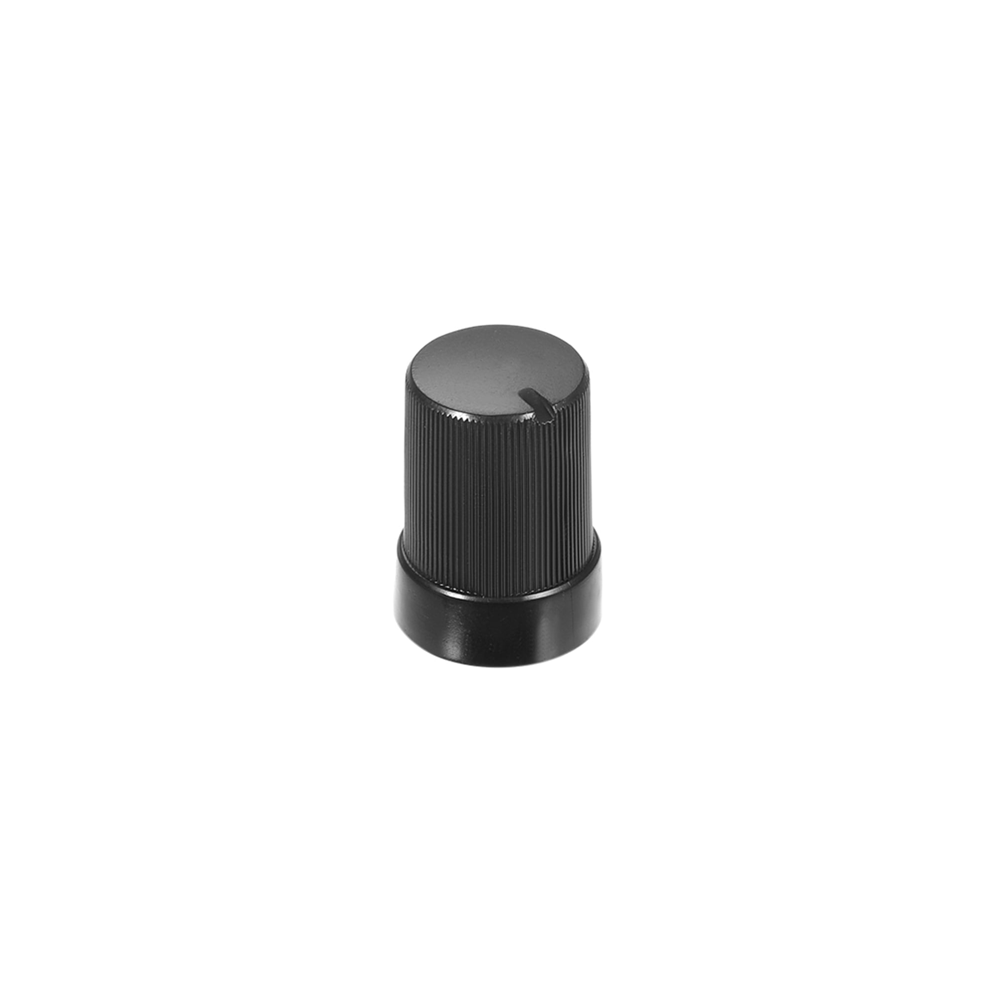 Red 5pcs 6mm Insertion shaft 14.7x17mm Rotating knob of plastic potentiometer Black 