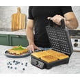 thumbnail image 2 of Huk&euml;n x MasterChef | Wafflera Belga El&eacute;ctrica Heat+ Premium 4 Rebanadas | Perilla de Temperatura Ajustable | Dise&ntilde;o de Acero Inoxidable | Luces de Encendido y Listo | An, 2 of 11