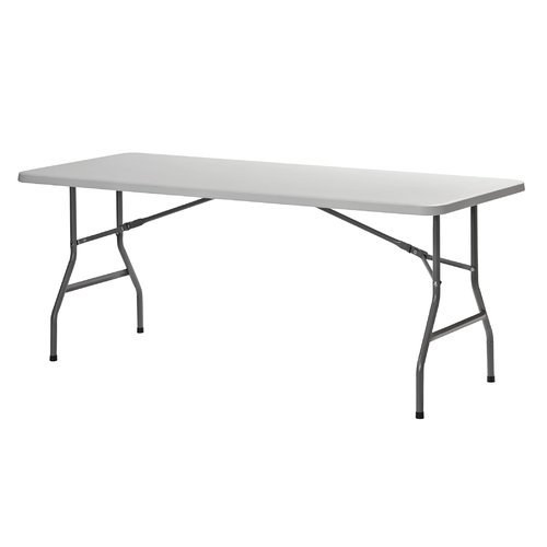 Sandusky 72" x 30" Plastic Folding Table, White