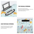 thumbnail image 5 of Daiia Space With Dino Astronauts Luggage Cover, Thickened Washable Travel Luggage Covers, Elastic Unique Baggage Covers for 18-20 inch Luggage-Large, 5 of 9
