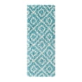 thumbnail image 3 of Unique Loom Trellis Shag Collection Area Rug - Ruth (2' x 5' Runner Aqua/Ivory), 3 of 9