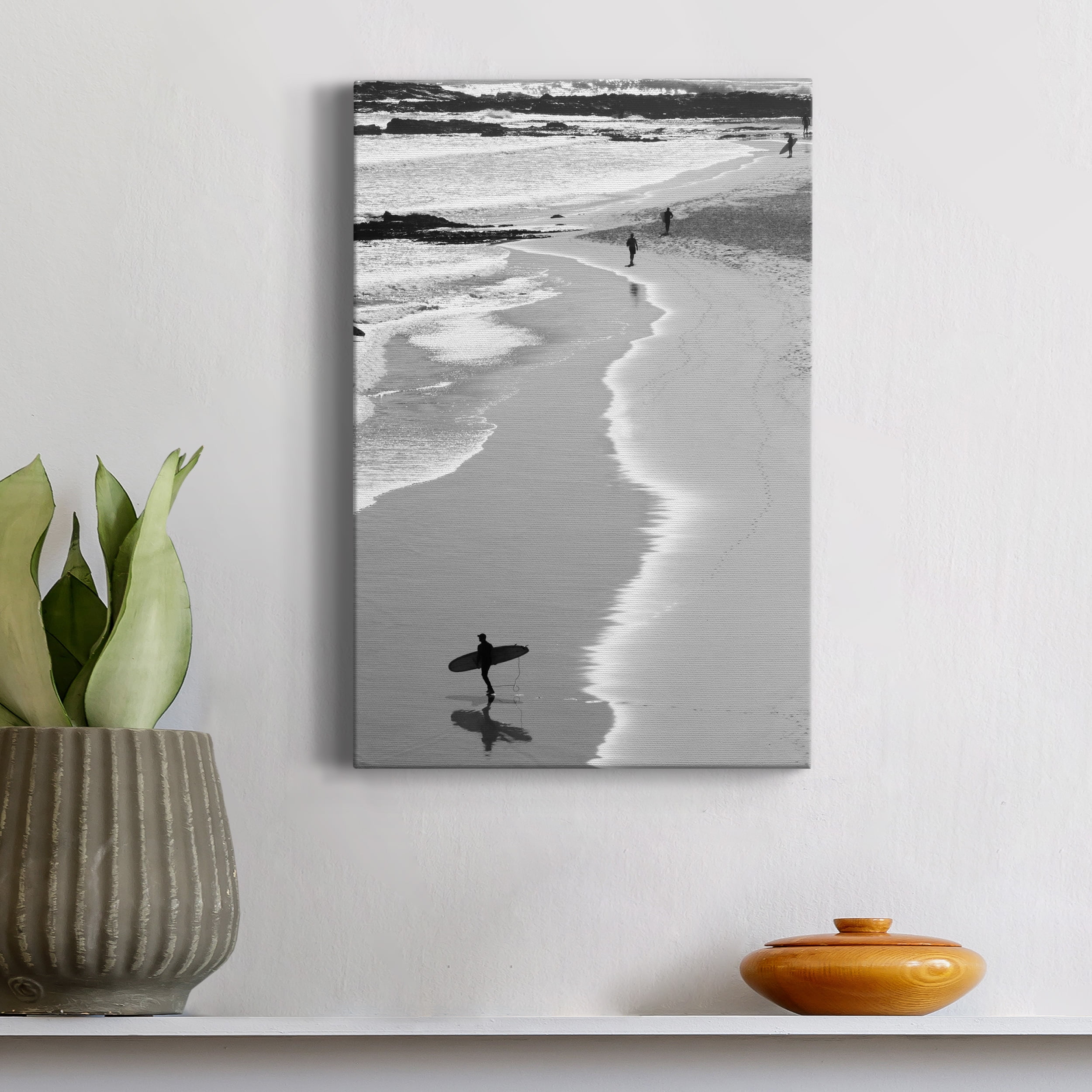 Gold Coast Beach – Coastal Premium Gallery Wrapped Canvas Wall Art, Ready to Hang, 32 x 48