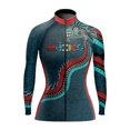 thumbnail image 4 of Jersey de ciclismo de manga larga para mujer, nuevo estilo de México, ropa de equipo de polar fino e invernal para primavera y otoño, maillot de ciclismo para mujeres, 4 of 5