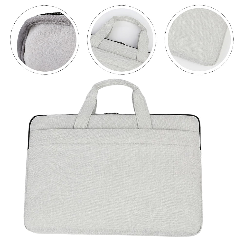 ELAYARD Light Grey Laptop Carrying Bag with Polyester Material and Trolley Case Fixed Belt Design