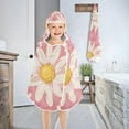 thumbnail image 4 of Floral Daisy Kids Hooded Beach Towel Baby Bath Poncho Towels with Hood Absorbent 50"x23.5" for Pool Swimming, 4 of 7