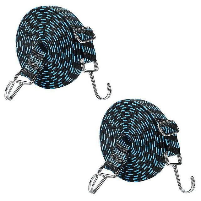 2 Pcs 2/3/4m Sangles Robustes Cordon Plat pour Fixations de Porte-Bagages de Vélo