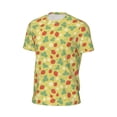 thumbnail image 6 of Wukai Floral Strawberr Print Men's Short-Sleeved Mesh T-Shirt,Quick-Dry Short Sleeve Workout T-Shirt-X-Large, 6 of 8
