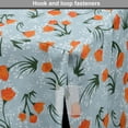thumbnail image 4 of Floral Dog Crate Cover, Repeating Vintage-Themed Flowers on Branches, Easy to Use Pet Kennel Cover Small Dogs Puppies Kittens, 7 Sizes, Pale Blue Burnt Orange, by Ambesonne, 4 of 6