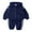 Dark Blue, variant on Gibobby Girls Boys Fleece 2 Piece Outfits Pants Set Hoodies Sweatshirt and Jogger Sweatpants(Pink,18-24 Months)