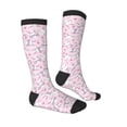 thumbnail image 3 of Balery Cute Rabbit Flower Printed Novelty Socks Men's Women's Crew Socks Sports Socks Knee High Socks Cotton Socks Quirky and Cool Socks, 3 of 9