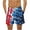 B, variant on Men's American Flag Swim Trunks USA 4th of July Patriotic Board Shorts Quick Dry Lined Beach Shorts