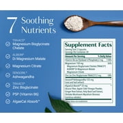 AlgaeCal Magnesium Relax - Chelated Magnesium with Ashwagandha for Sleep Support - 60 Caps