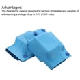 thumbnail image 2 of Uxcell Copper Bus Bar Junction Heat Shrink Case,  1KV, L/I/T Style, Blue, for 40x4 Copper Bus Bar Connect, 1Set(3Pcs), 2 of 6