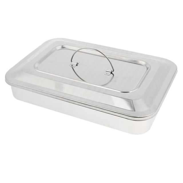 Caja de instrumentos quirúrgicos con tapa acero inoxidable 201 5 pulgadas Macarena