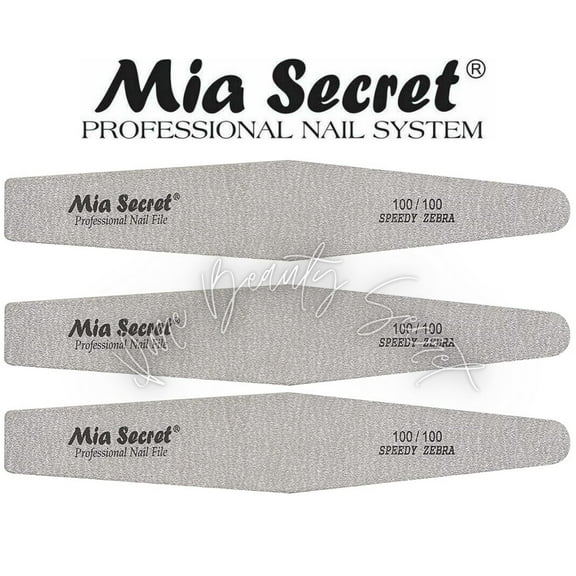 Mia Secret - NAIL FILE - SPEEDY ZEBRA DIAMOND #100 (Z03-D 100/100) x 3
