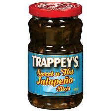 Trappey's Sweet N' Hot Jalapeno Slices 12oz Jar (Pack of 6)