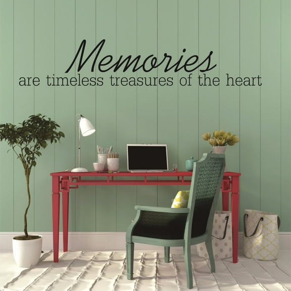 Living Room Art Memories Are Timeless Treasures Of The Helife Quote 20x40"