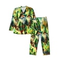 thumbnail image 1 of Balery st. patrick’s day gnomes Pijama para Hombre de Dos Piezas con Manga Larga, Conjunto de Dormir y Descanso Suave con Bolsillos-Large, 1 of 6