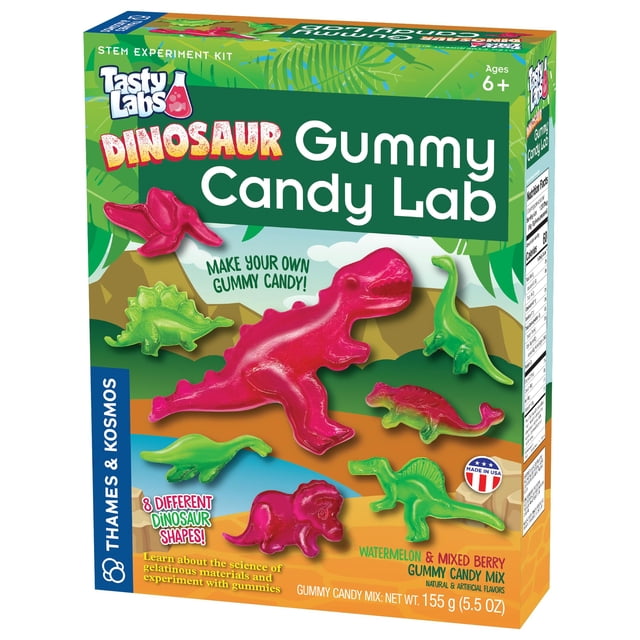 Kit de experimentos STEM Thames & Kosmos Dinosaur Gummy Candy Lab