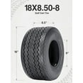 thumbnail image 4 of Scuff Guard 18X8.50-8 Golf Cart Tire 18X8.50x8 4PR Heavy Duty Tubeless Replacement Golf Tire, 4 of 4