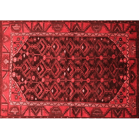 Ahgly Company Indoor Rectangle Persian Red Traditional Area Rugs, 7' x 10'