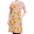 thumbnail image 5 of Pioneer Flower Floral Print Pattern Apron for Women and Men, Cotton Linen Waterproof with Pockets, Adjustable, 33x27 Inch for Kitchen, Gardening, BBQ, Salon, 5 of 6
