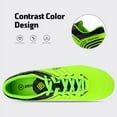 thumbnail image 2 of DREAM PAIRS Men Sports Athletic Light Outdoor Football Soccer Cleats Shoes 160859-M NEON/GREEN/BLACK Size 10.5, 2 of 6