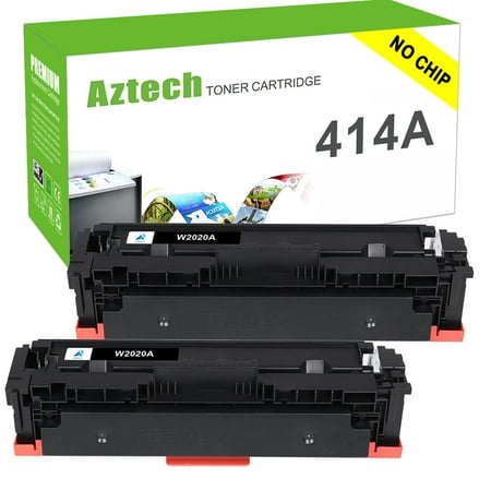 A AZTECH NO Chip 2-Pack Compatible Toner Cartridge for HP W2020A 414A Work with Enterprise M455dn Pro M454dn M454dw MFP M479fdw M479dn M480 Printer with Tools (Black) price history on PriceWatchPro