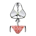 thumbnail image 2 of Chririnla Women's Halter Neck Two-Piece Bikini Set - Playful Watermelon Print Design | Quick Dry, Tie Side Bottoms for Beach, Pool & Tropical Vacations, 2 of 9