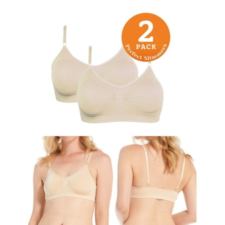 

Perfect Slimmers by MAGIC Bodyfashion Women s Perfect Bra Spaghetti Straps 2-Pack