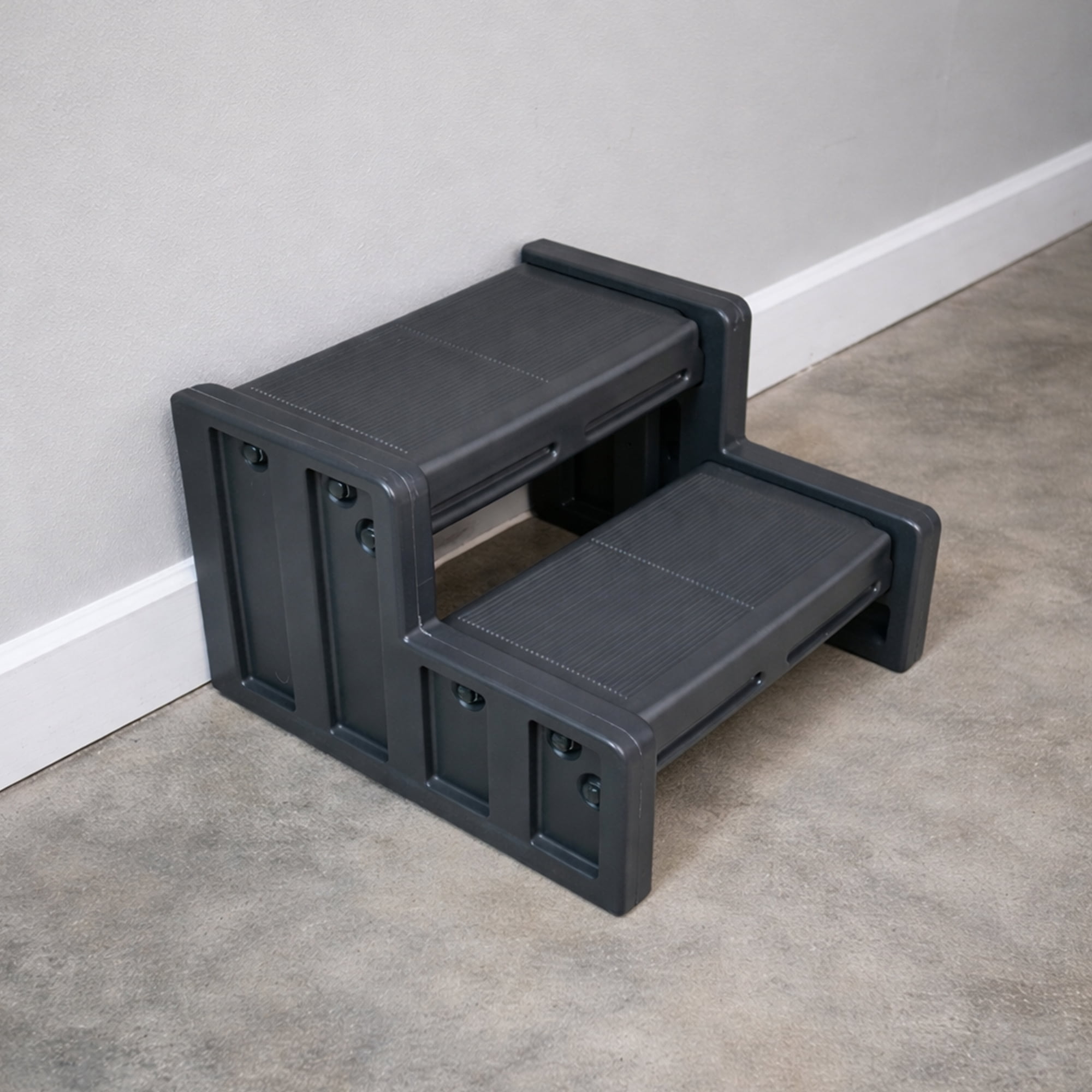 Vinyl Works 22 Inch Junior Resin Multi Purpose Home Spa and Hot Tub Steps, Black