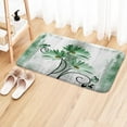 thumbnail image 2 of Rustic Farmhouse Bath Mat, Farm Green Daisy Floral Flowers Butterfly Country Wooden Bath Rug for Bathroom, Grey White Bath Mat Soft Non Slip Bath Rugs, 16X24IN, 2 of 6