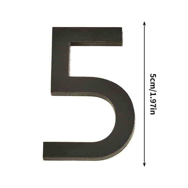 Placa de Número de Acrílico de 5 cm, Creando Decoración de Moda