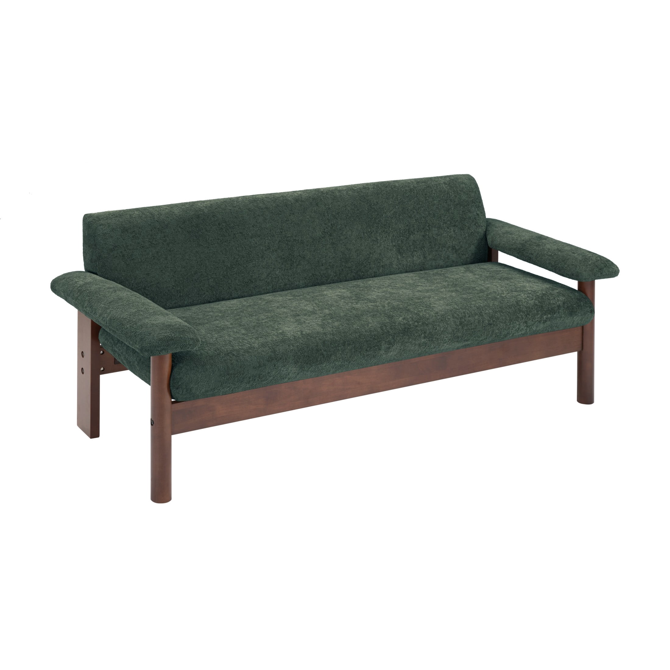 Christopher Knight Home 70" Modern Sofa, Chenille Upholstered Couch with Pillow Top Arms, Green