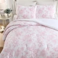 thumbnail image 4 of Set de edredón Laura Ashley Twin con funda Delphine Pastel Pink, 4 of 8