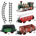 thumbnail image 4 of Train Set Toy  with Smoke  Lights  Sounds  Railway  Battery Powered  Birthday Gift for Boys & Girls, 4 of 10