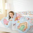 thumbnail image 4 of Feelyou Merry Christmas Child Bedding Comforter Set, Winter Coffee Cake Twin Comforter Sets, Cartoon Xmas Tree Cabin Reversible Bedding Set, Luxury Bedroom Decor, 2 Pieces, 4 of 8