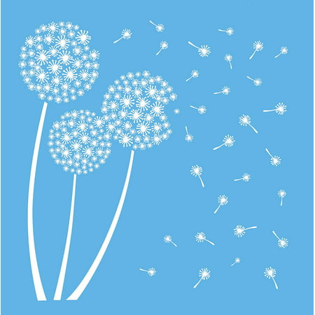 Americana Mixed Media Stencil, 12 12-Inch, Dandelion, Perfect size for scrapbooking By DecoArt Ship from US