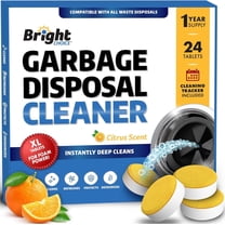Garbage Disposal Cleaner and Deodorizer Tablets - 24 Pack, XL Citrus Foaming Tablet for Kitchen Sink Freshener, Drain Cleaner & Odor Eliminator - 1 Year of Sink Cleaning Supply