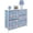 Tie-Dye Blue, variant on Sorbus 5-Drawer Dresser: Child Storage Chest for Bedroom and Nursery - Wood Top, Pink Fabric Bins