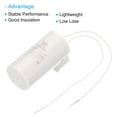 thumbnail image 4 of Uxcell CBB80 12.5uf Running Capacitor,AC 250V 2 Wires 50/60Hz Cylinder 60x30mm  for Water Pumps, 4 of 5