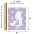 thumbnail image 6 of Big Dot of Happiness Let's Be Mermaids - Unframed Purple & Teal Mermaid Tail Nursery or Kids Room Linen Paper Wall Art Set of 4 Artisms 8 x 10 inches, 6 of 7