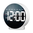 thumbnail image 1 of Bedroom Bedside Clock Colorful Alarm Clock for Bedside Study Room NightStand White, 1 of 9