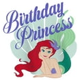 thumbnail image 2 of Girl's The Little Mermaid Ariel Birthday Princess  Graphic Tee Purple Berry Medium, 2 of 4