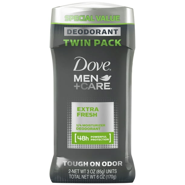 Dove Men+Care Extra Fresh Deodorant Stick, 3 oz, Twin Pack Walmart