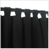 Outdoor Curtains CUR84BLK 54 inch x 84 inch WeatherSmart Outdoor Curtain with Tabs - Black Onyx