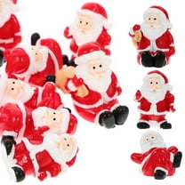 Toyandona 12Pcs Miniature Figurines for Snow Globes Resin Christmas Indoor Decorations